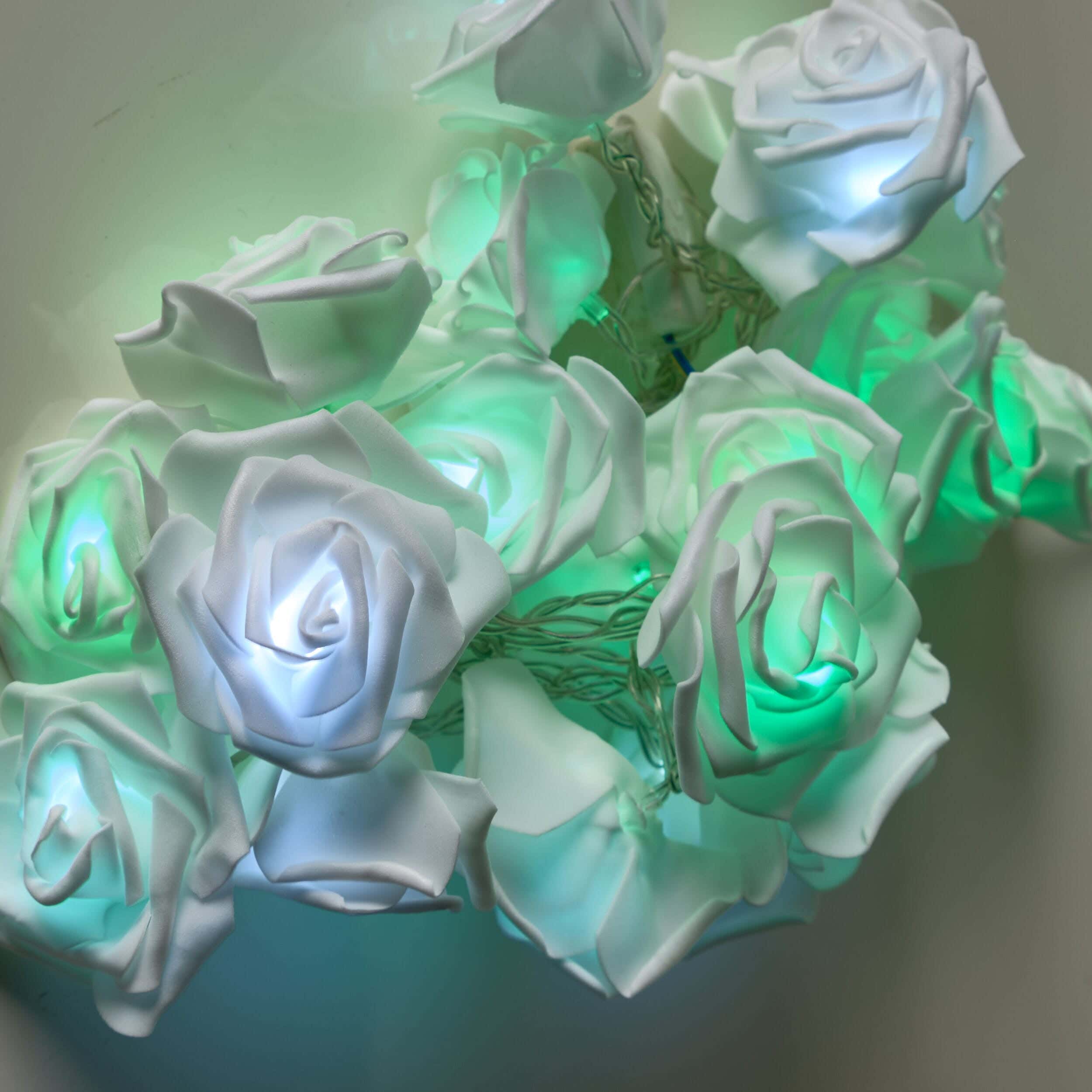 NAGAFA SHOP Acrylic Led Lights, 2متر ×3×3 cm - White Green
