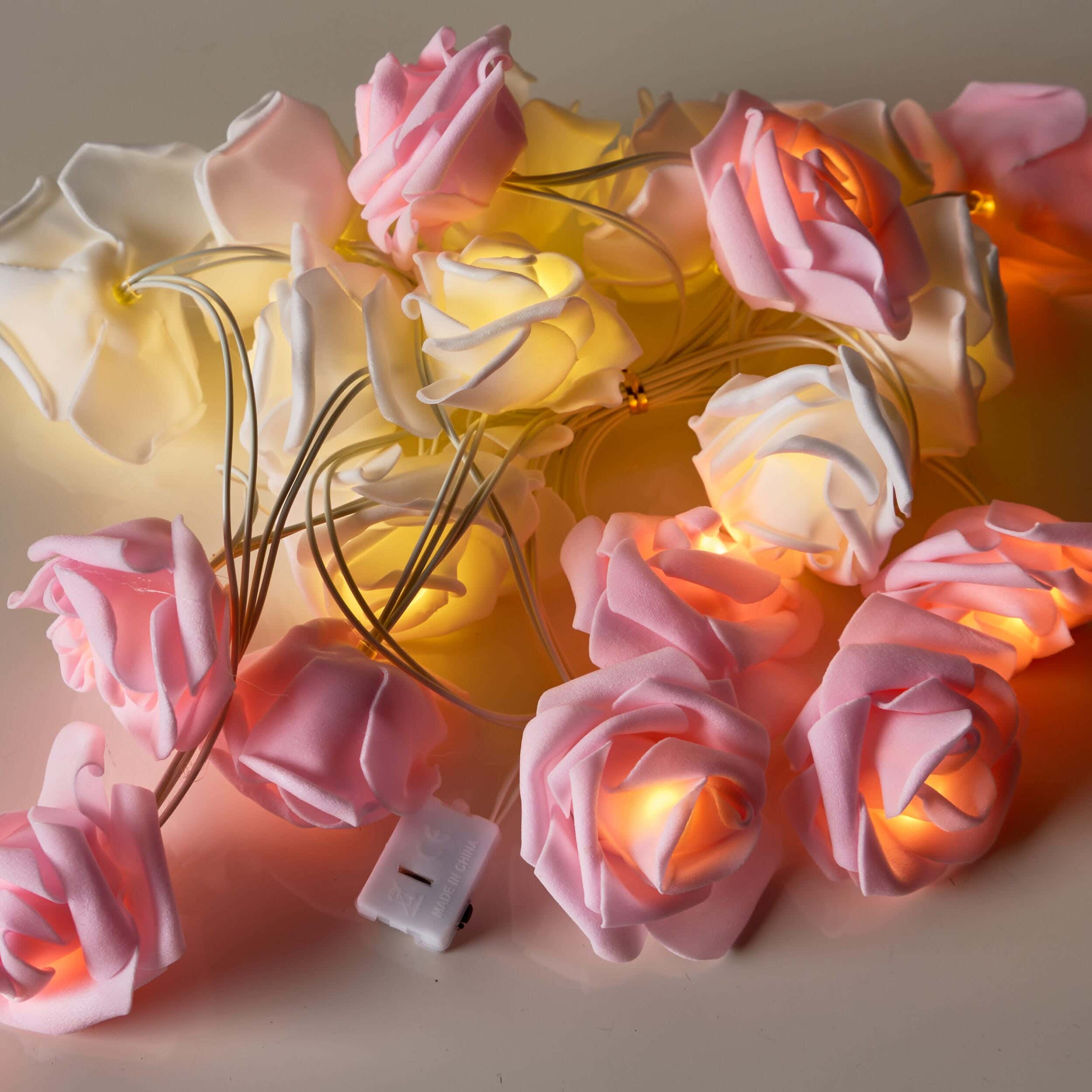 NAGAFA SHOP Acrylic Led Lights, 2متر ×3×3 cm - White Pink