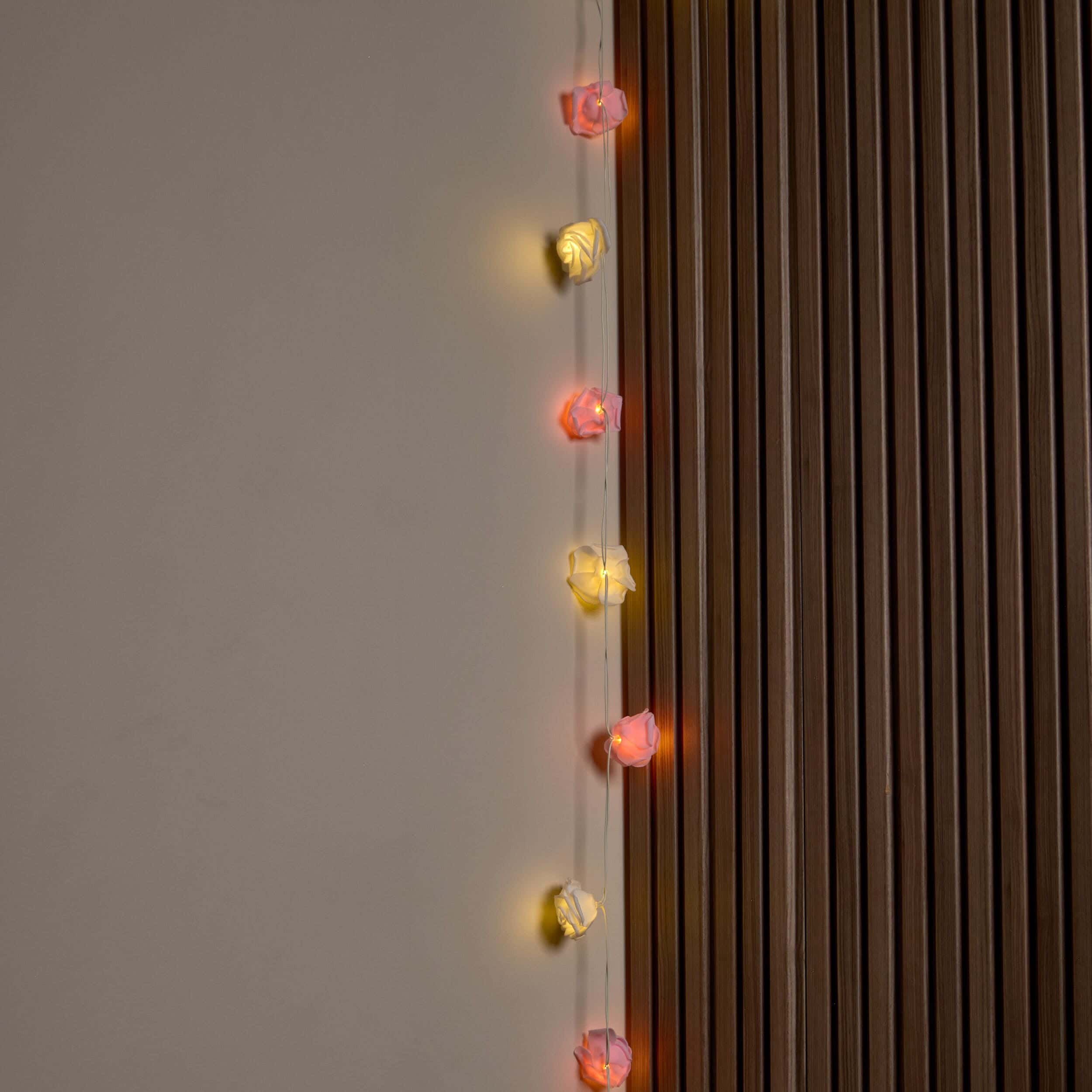 NAGAFA SHOP Acrylic Led Lights, 2متر ×3×3 cm - White Pink