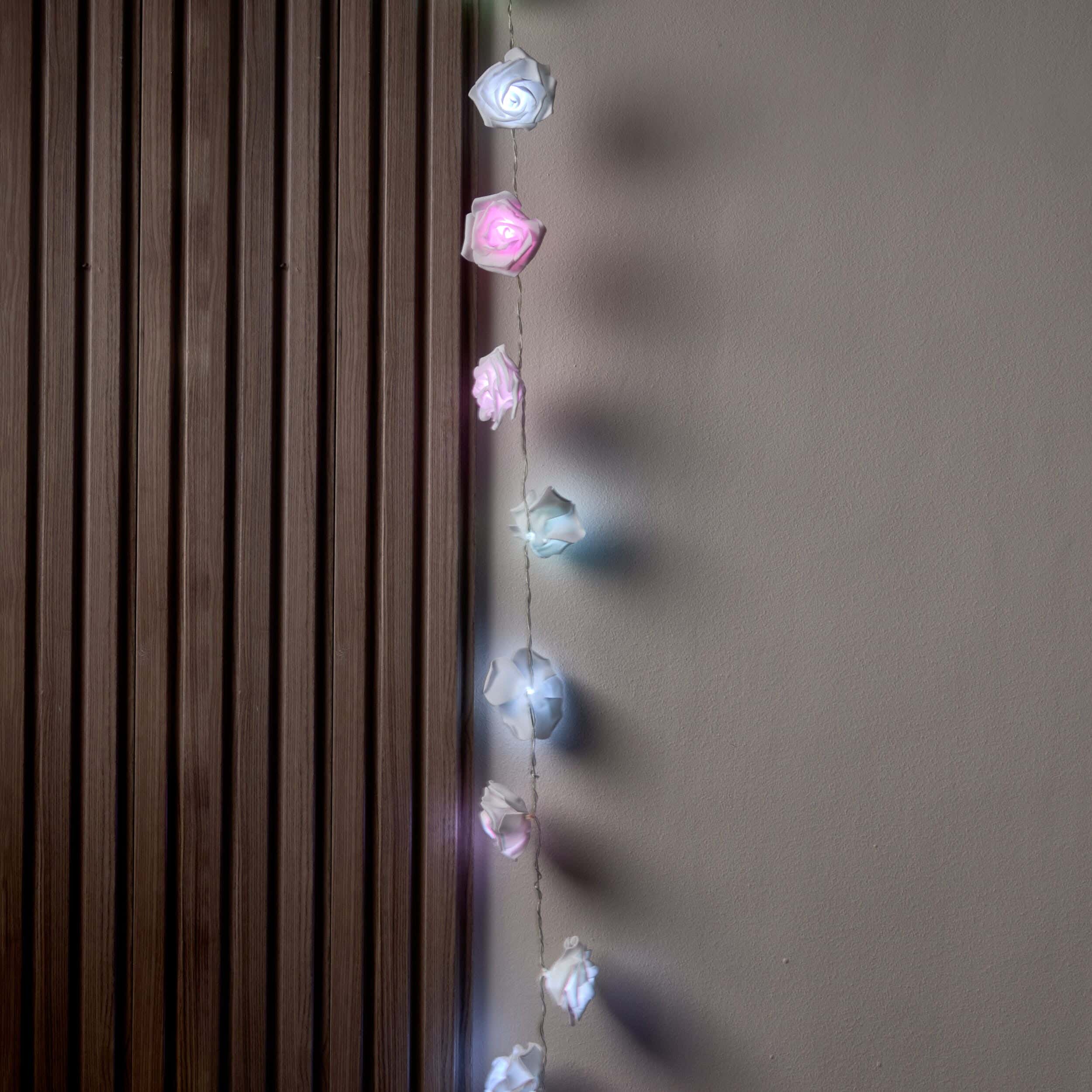 NAGAFA SHOP Acrylic Led Lights, 2متر ×3×3 cm - White Pink