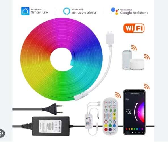 NAGAFA SHOP Electrical Wire Led Lights, 5 M ×× cm - White Multi-Light