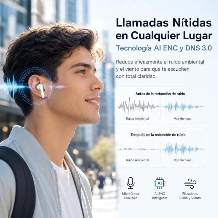 Infinix AirPods, Noise Cancelling Call Earbuds, XBudsH5(XE36) - Black