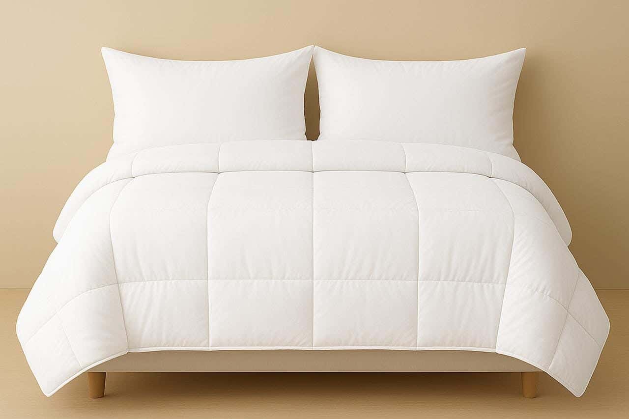 Blended Cotton Quilt Cover,240x220 cm - White