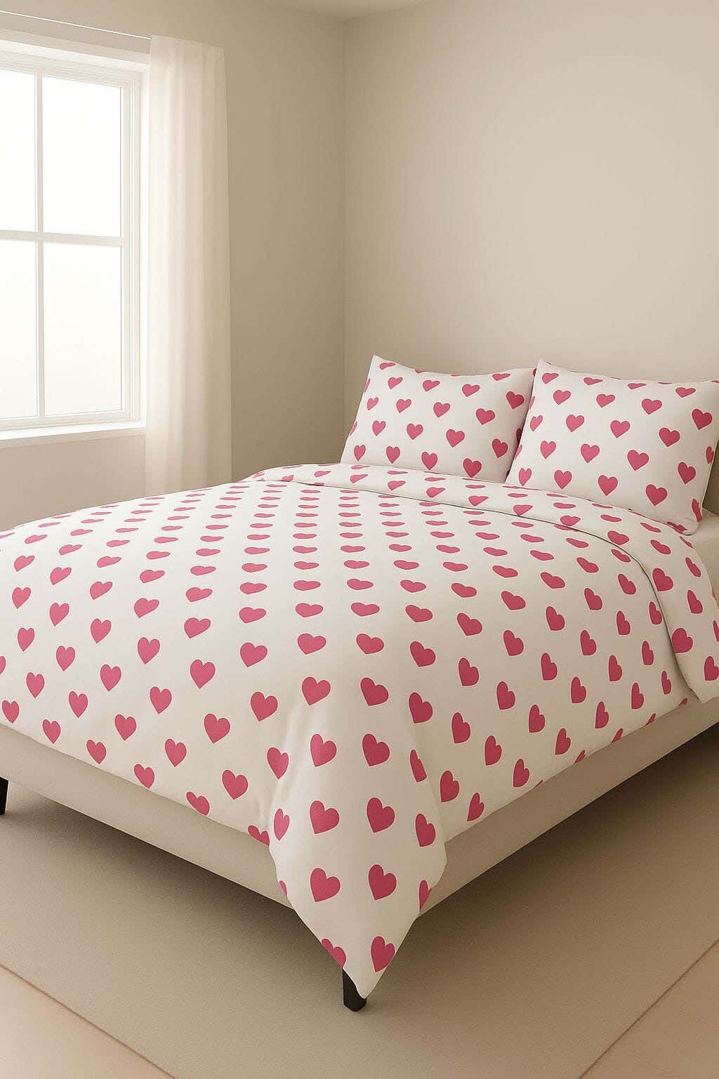 Blended Cotton Bedding Sheet Set,240x240 cm, 3 Pieces - Multicolor