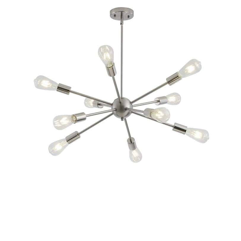 Steel Modern Chandelier, 62×64 cm - Silver