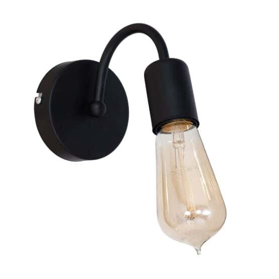 Steel Modern Wall Light Hanging, 14×10 cm - Black