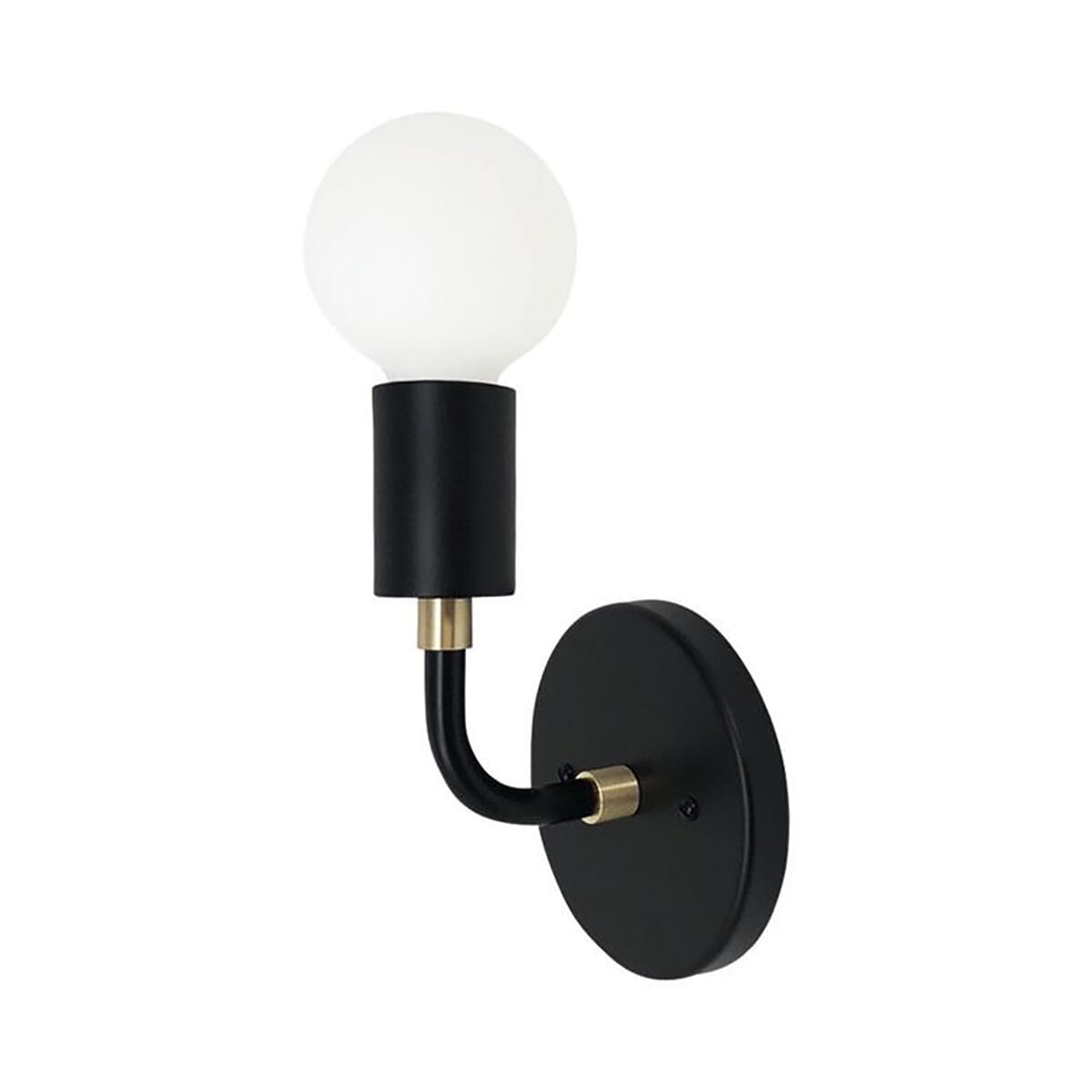 Steel Modern Wall Light Hanging, 16×10 cm - Black Gold