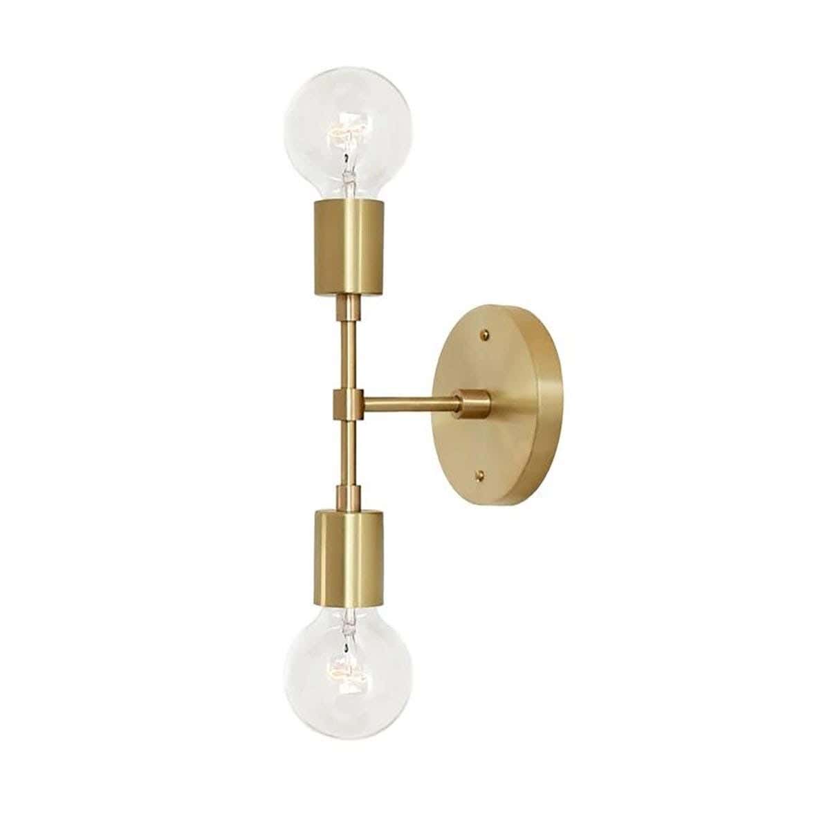 Steel Modern Wall Light Hanging, 28×10 cm - Gold