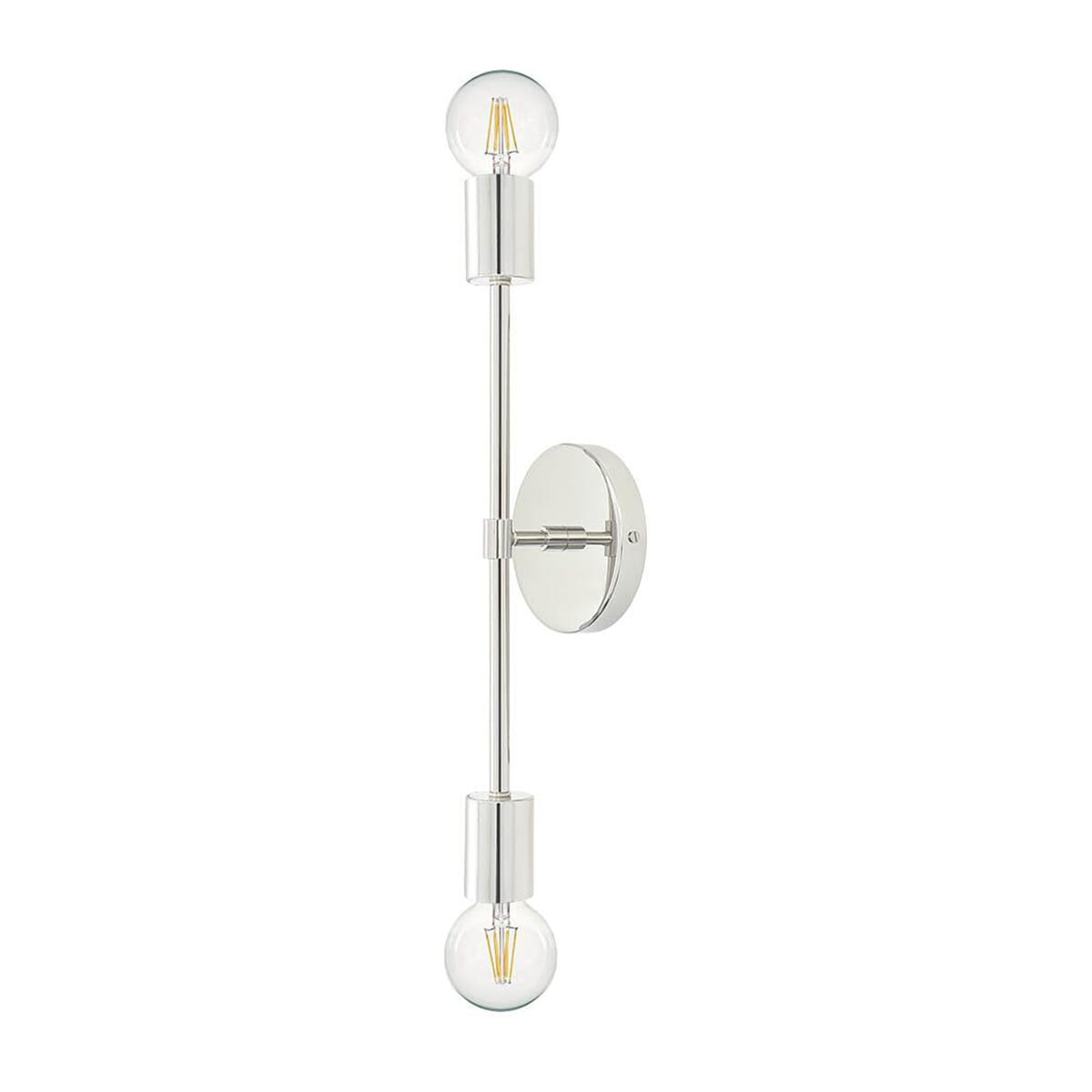 Steel Modern Wall Light Hanging, 38×10 cm - Silver