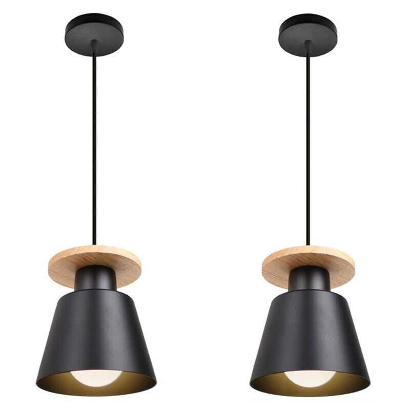 Steel Modern Chandelier, 12×134 cm - Black