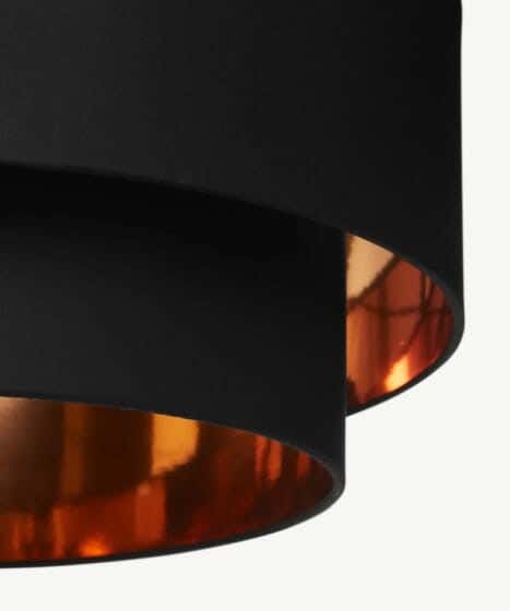 Steel Modern Chandelier, 65×55 cm - Black Gold