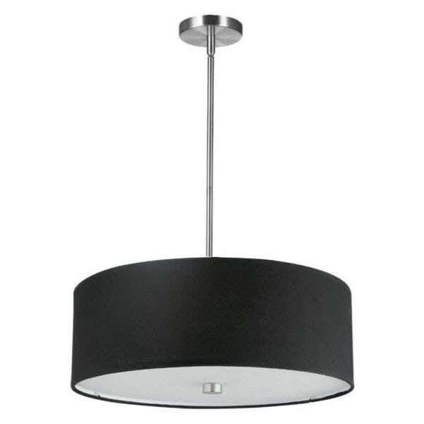 Steel Modern Chandelier, 65×50 cm - Black Silver