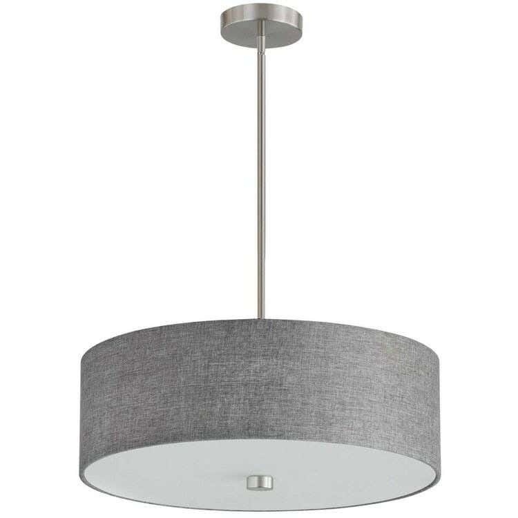 Steel Modern Chandelier, 65×50 cm - Silver