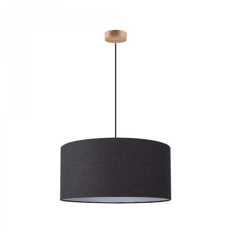 Ceiling chandelier, 1 bulb, 100x50 cm - black