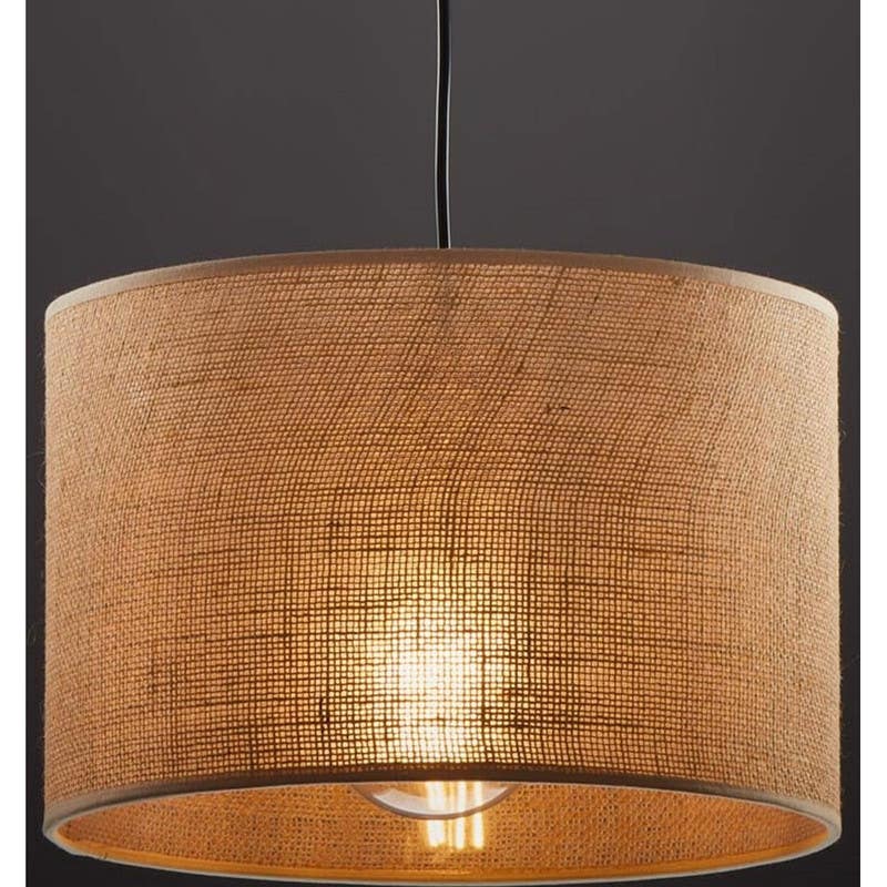 Ceiling chandelier, 1 bulb, 165x30 cm - Beige Black