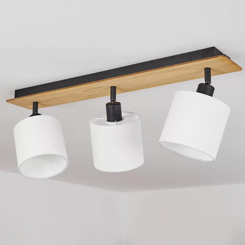 Ceiling chandelier, 3 bulbs, 20x55 cm - multi-colored