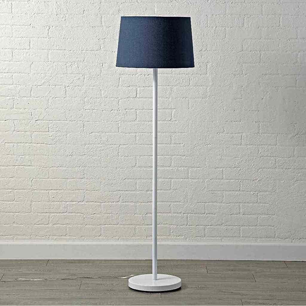 Lampshades Steel And Fabrics, 155×40 cm - Dark Blue White
