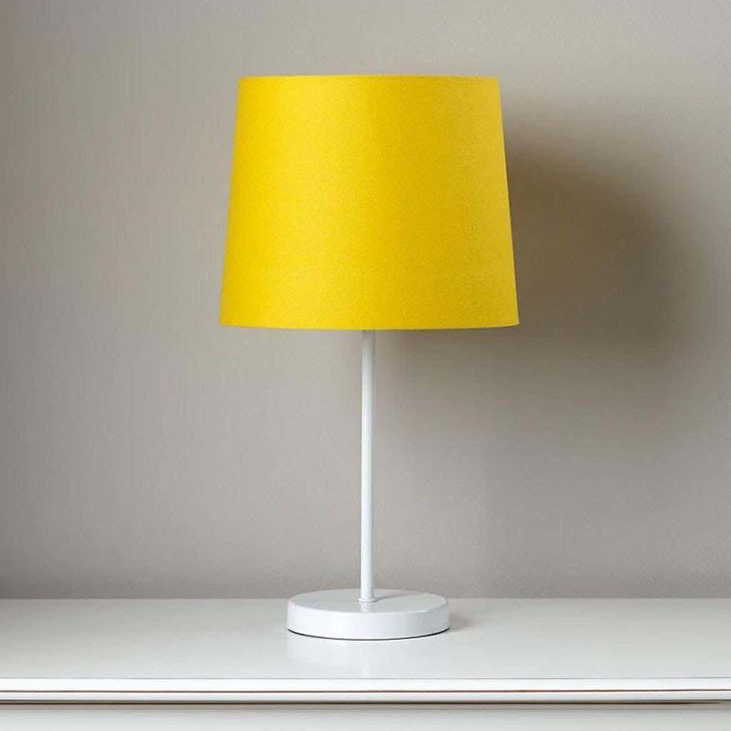 Office Lampshades, 25x50 cm - Yellow White