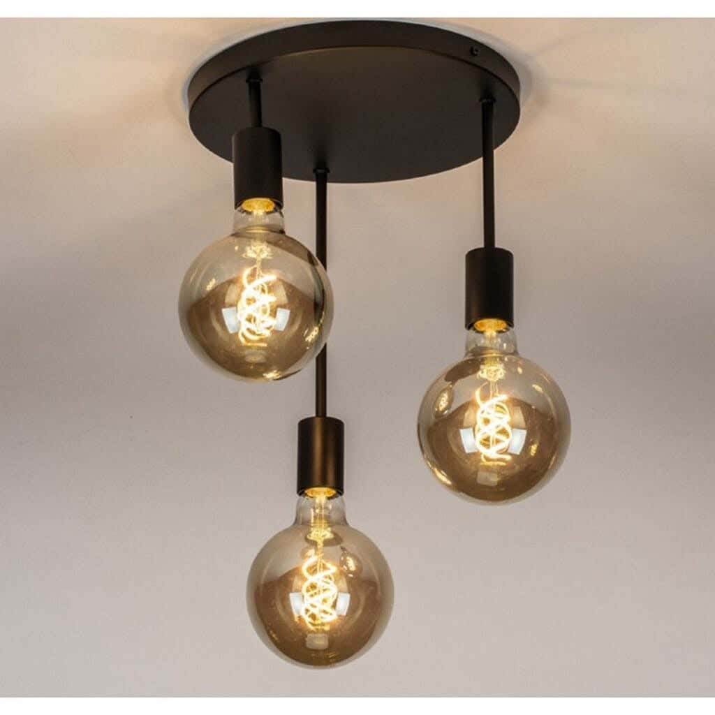 Ceiling Chandelier, 24x23 cm - Black