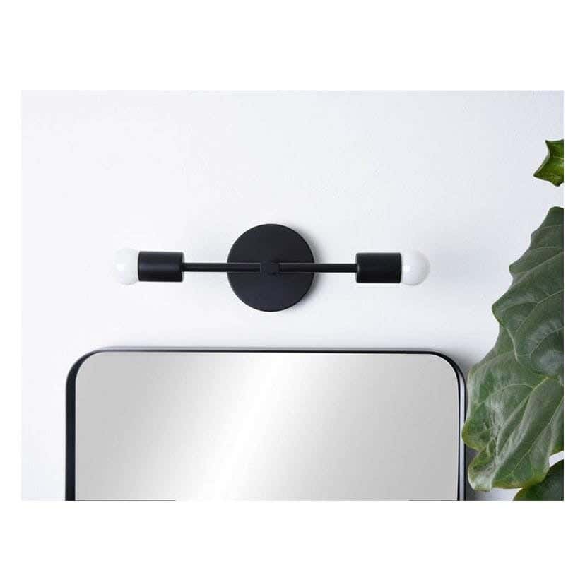 Wall Light Hanging , 22x10 cm - Black
