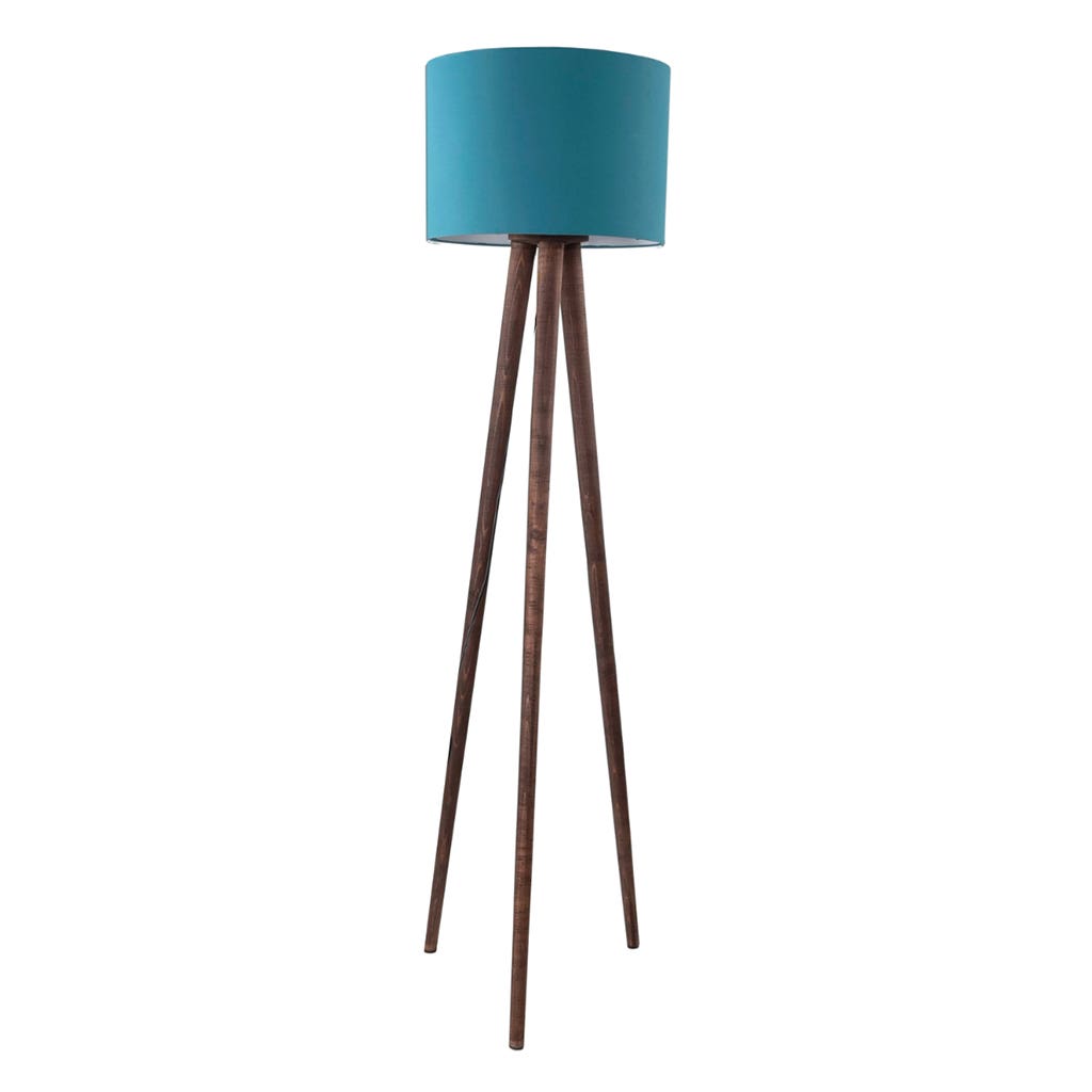 Lampshades wood And Fabrics, 160×40 cm - Brown Turquoise