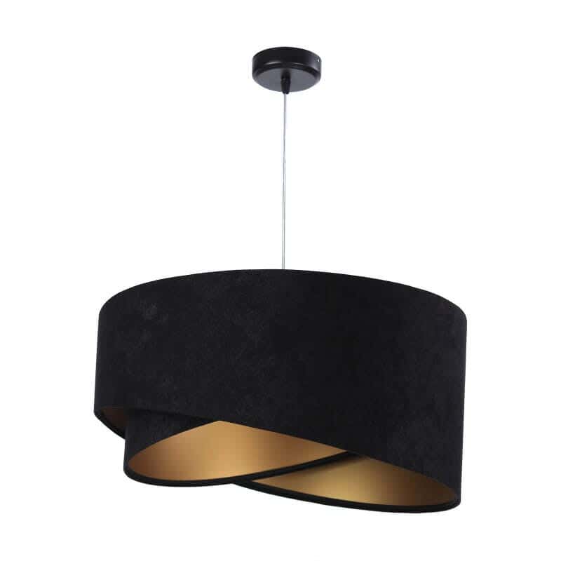 Steel Modern Chandelier, 70×50 cm - Black Gold