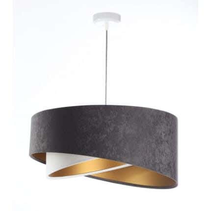 Steel Modern Chandelier, 70×50 cm - Grey White
