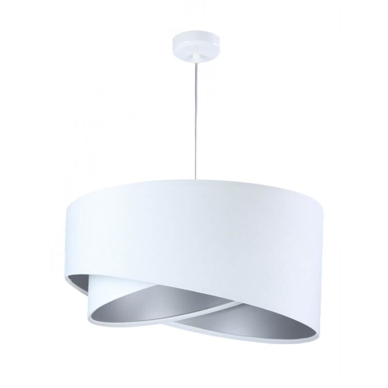 Steel Modern Chandelier, 70×50 cm - White Silver