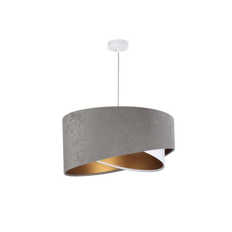 Steel Modern Chandelier, 70×50 cm - Grey White