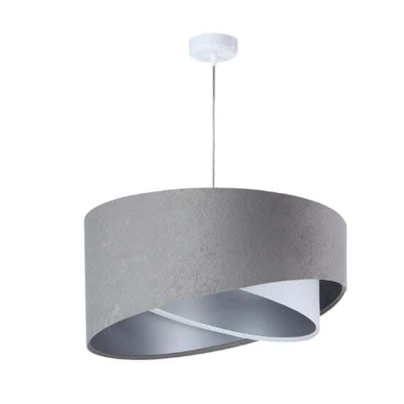 Steel Modern Chandelier, 70×50 cm - Grey White