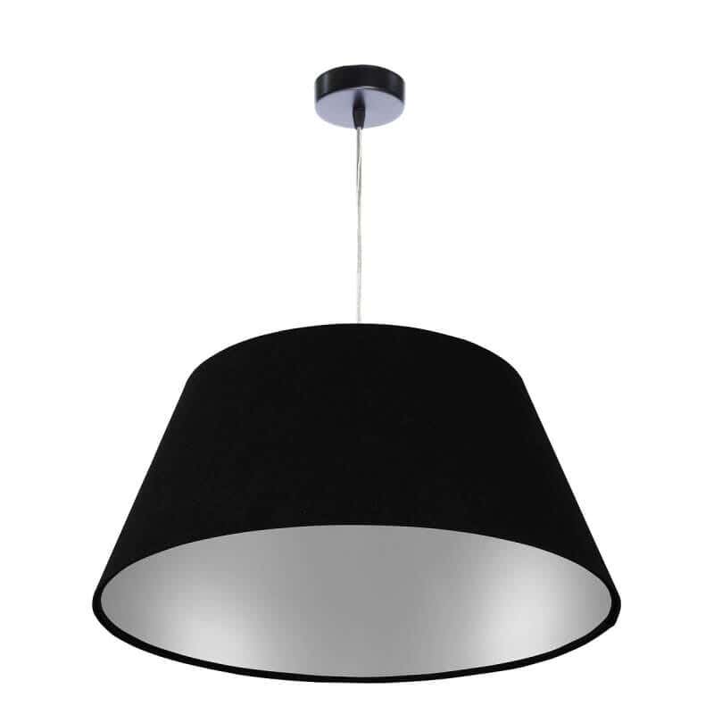 Steel Modern Chandelier, 90×40 cm - Black Silver