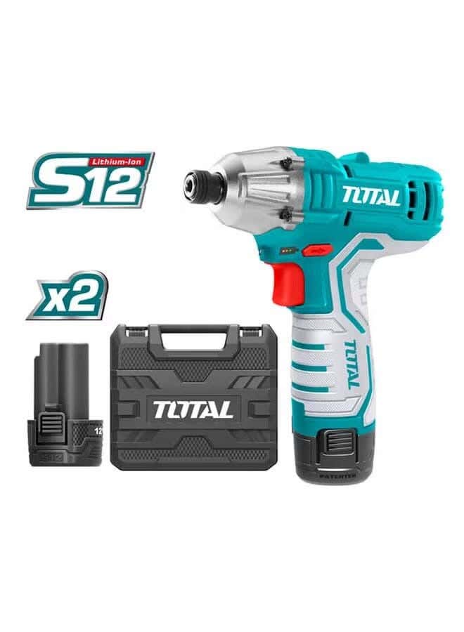 Total Cordless Screwdriver, 12 Volt - MultiColor