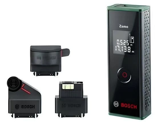 Bosch Zamometer2 Zammo Extendable Laser Distance Measurer, 1.5 Volt - Black