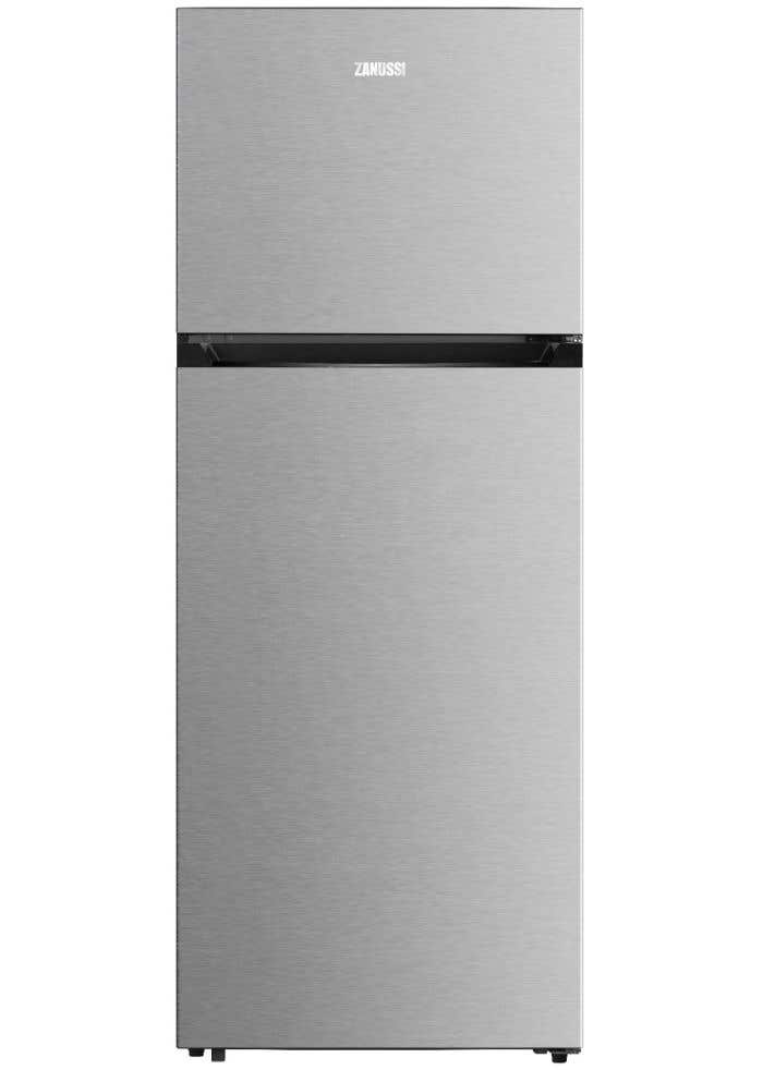 Zanussi ZTB6002SA Refrigerator, 463 Liters, Two Doors, No Frost, Top Freezer, Inverter - Silver Inox